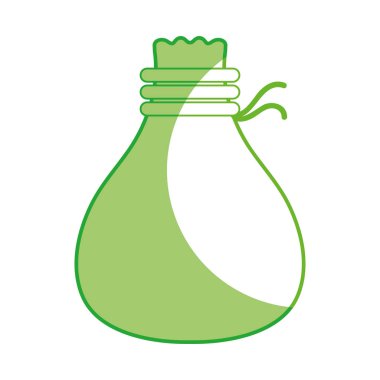 siluet çanta bez aksesuar şey vektör çizim kaydetmek için