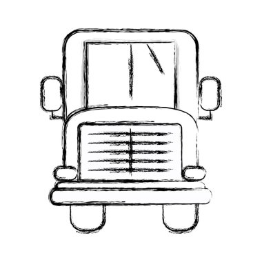 Şekil okul otobüsü çocuk ulaşım vektör çizim için