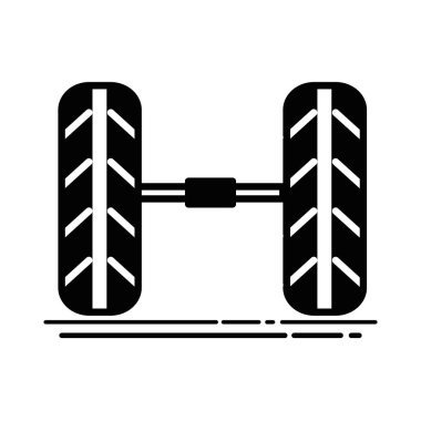 kontur şirin lastik araba stil tasarlamak vektör