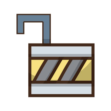 asma kilit açık öğesi koruma bilgi vektör çizim