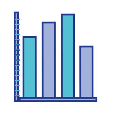 istatistik grafik Diyagramı tasarlamak vektör bar