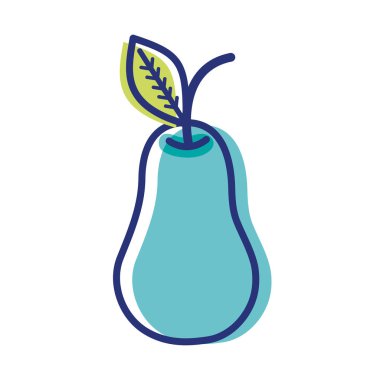 lezzetli armut meyve kutsal kişilerin resmi, vektör çizim tasarım