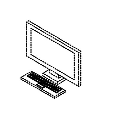 noktalı şekil teknoloji sosyal bilgiler bağlarsanız vektör çizim