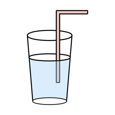 vectorillustration içmek için şişe cam ferahlık