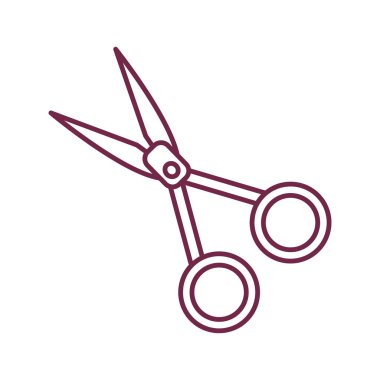 siluet tıbbi Makas aracını cerrahi aksesuar, vektör çizim