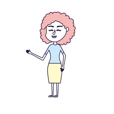 kadın saç tasarım ve şık giysileriyle vektör çizim ile