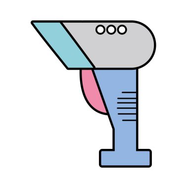 Barkod okuyucu teknoloji lazer tarama vektör çizim ile