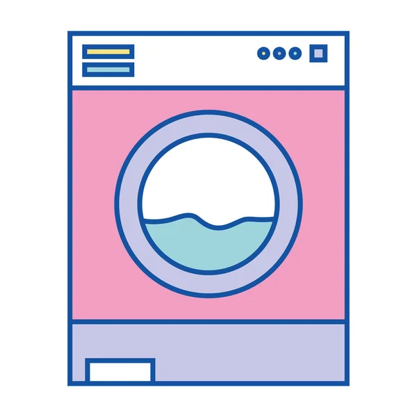 Nice Washing Machine Technology Clean Clothes Vector Illustration — Stock Vector
