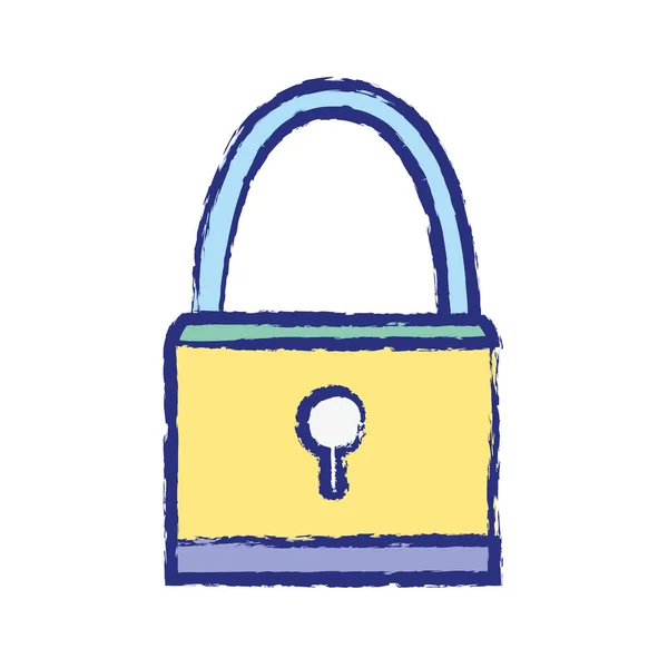 挂锁对象安全符号设计向量例证 — 图库矢量图片