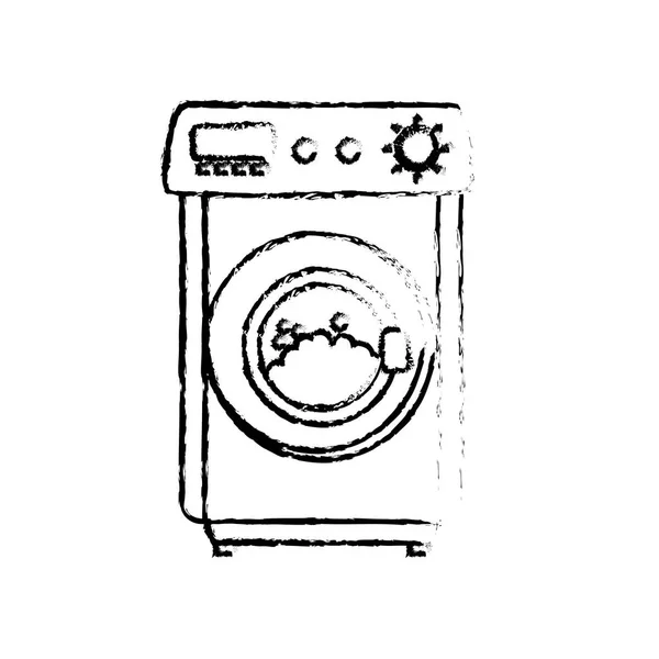 服のベクトル図をきれいにする洗濯機オブジェクト — ストックベクタ