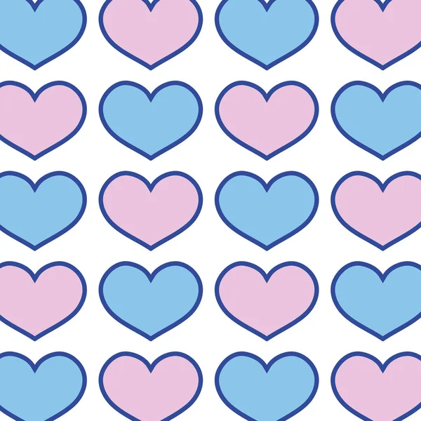 Corazón Símbolo Del Amor Icono Fondo Diseño Vector Ilustración — Archivo Imágenes Vectoriales