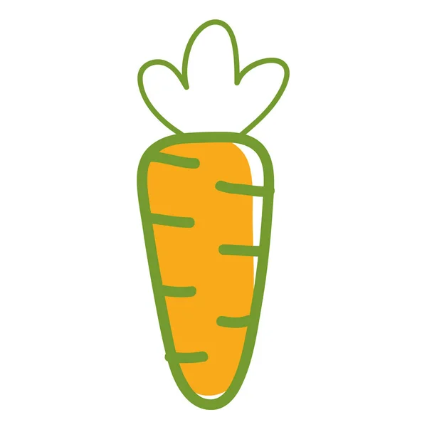 Health Carrot Vegetable Icon Vector Illustration Design — Stock Vector