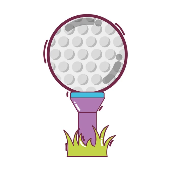 Bola Golfe Para Jogar Jogo Design Ilustração Vetorial —  Vetores de Stock