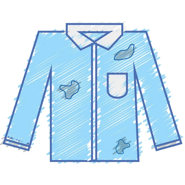 エレガントなシャツの汚れを汚れをベクトル図 — ストックベクタ