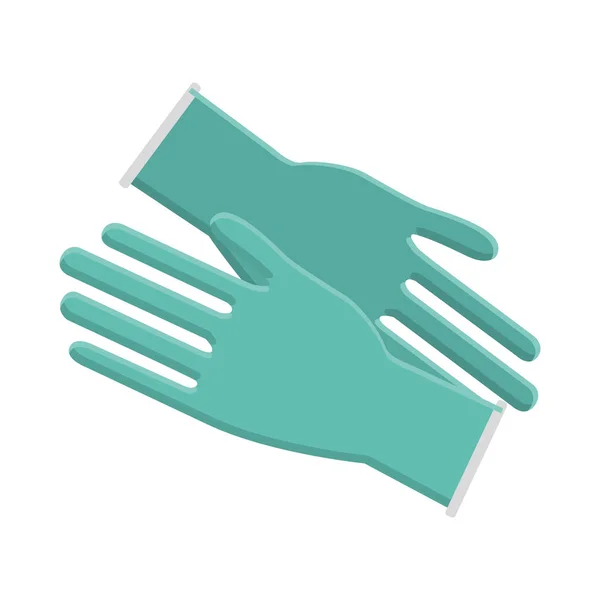 Medizinische Latex Handschuhe Zum Schutz Der Hände Vektorillustration — Stockvektor