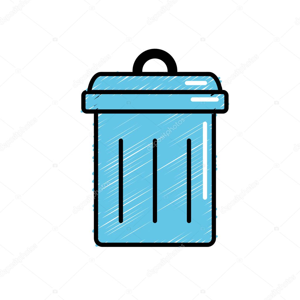 trash can symbol icon vector illustration design