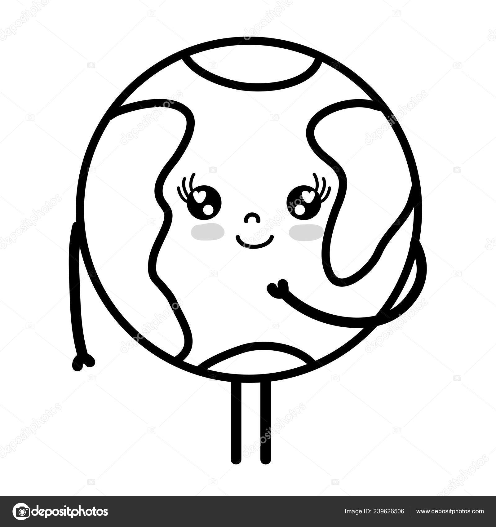 ライン可愛いかわいい幸せな地球惑星ベクター イラスト ストックベクター C Stockgiu ライン可愛いかわいい幸せな地球惑星ベクター イラスト ストックベクター C Stockgiu