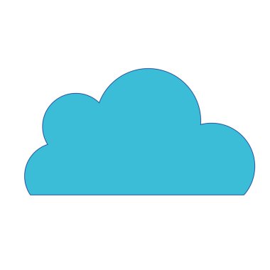 güzel bulut doğal hava tasarlamak vektör