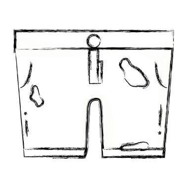 pis şort tarzı simge vektör tasarlamak şekil