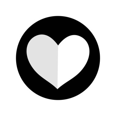 sembol kalp dekoratif pembe, illüstrasyon tasarım vektör