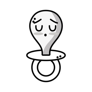 satır kawaii şirin ihale emzik araç vektör çizim