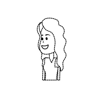 noktalı şekil güzellik kadın saç tasarım ve giyim vektör çizim ile