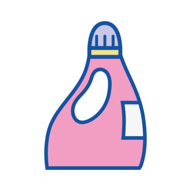 güzel yumuşatıcı şişe stil tasarlamak vektör