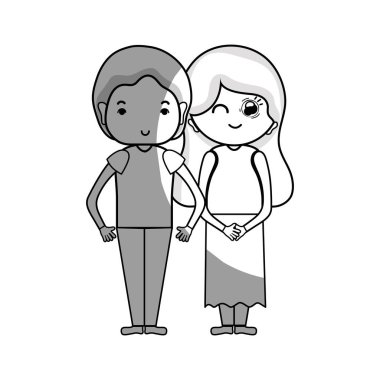 saç tasarım vektör çizim ile birlikte güzellik çift hat