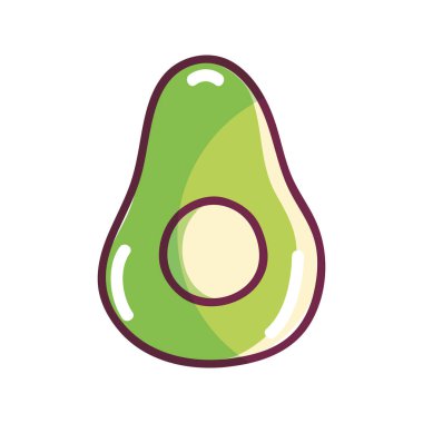 lezzetli dilim armut sağlıklı meyve, vektör çizim