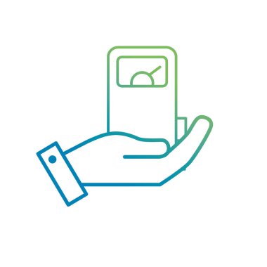 satırı el ile gaz makine çevre bakım vektör çizim için