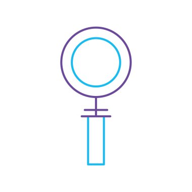 bilgi vektör çizim aramak için satır Büyüteç aracı