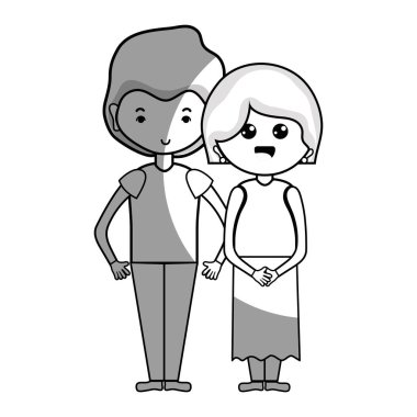 saç tasarım vektör çizim ile birlikte güzellik çift hat