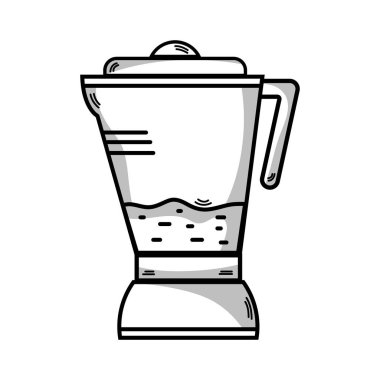 çizgi teknoloji blender elektrikli mutfak gereçler vektör çizim