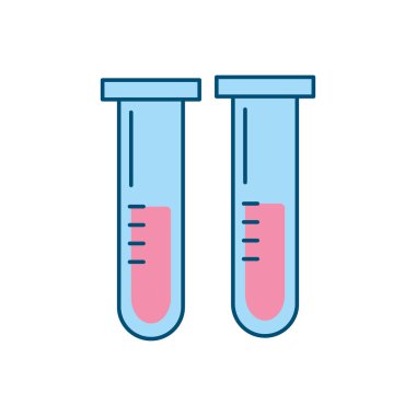 vektör çizim tıbbi analiz ve laboratuar test
