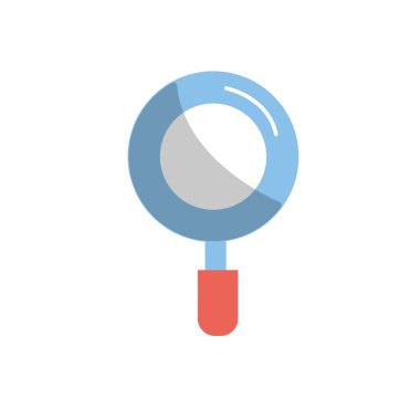 Büyüteç Camı arama ve keşif simge vektör çizim