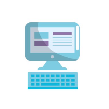 bilgisayar teknolojisi elektronik bilgi vektör çizim ile