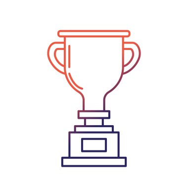 hat ödül kazanan şampiyon vektör çizim sembole