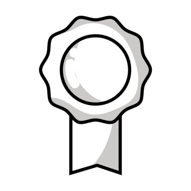 satır madalya sembole rekabet oyun vektör çizim galibi