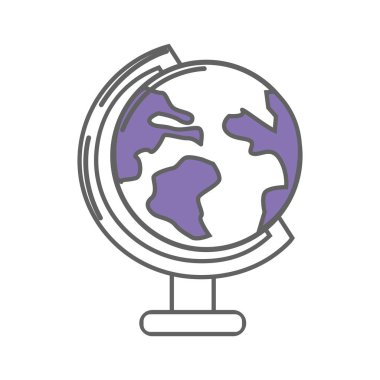 Dünya gezegeni Resepsiyon aracı dekorasyon, vektör çizim