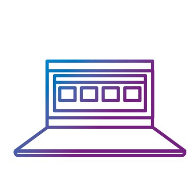 satır dizüstü iş sanal belge bilgi vektör çizim ile