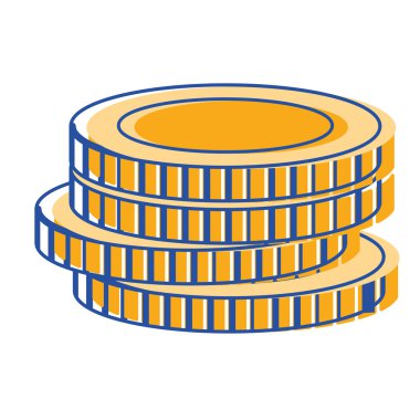 paralar nakit para finansal ekonomi vektör çizim için