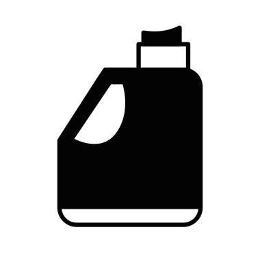 Araba Endüstri/sanayii donatımı vektör çizim için kontur benzin şişe