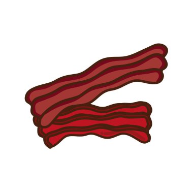 deliciousn pastırma lokanta kutsal kişilerin resmi, vektör çizim