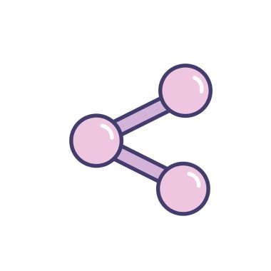Sosyal medya işareti simge vektör çizim paylaşmak