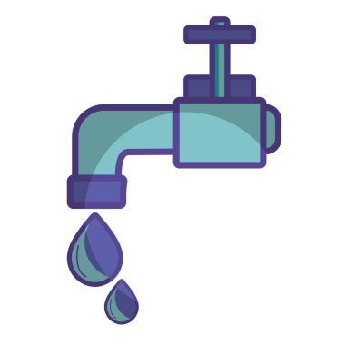 damla ekoloji koruma vektör çizim için su Bataryası