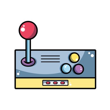 video oyunu gerizekalı konsol ve vektör çizim zevk