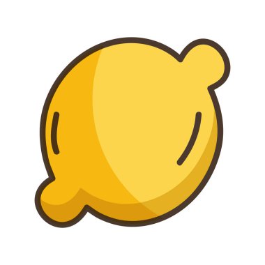 lezzetli taze limon organik meyve, vektör çizim