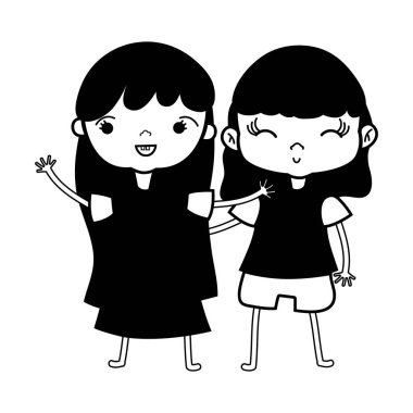 güzellik kız giysi ve heirstyle vektör çizim tasarım