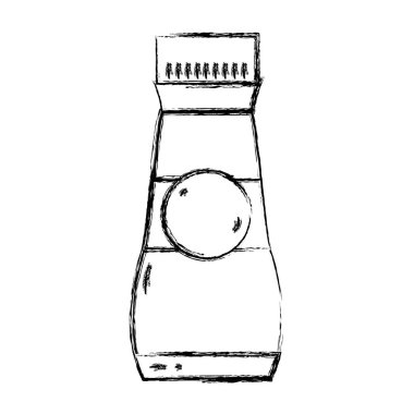 Şekil liquit deterjan vektör çizim temizlemek için şişe tasarımı