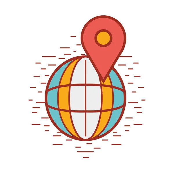 Símbolo Global Los Servicios Entrega Ilustración Vectorial — Archivo Imágenes Vectoriales